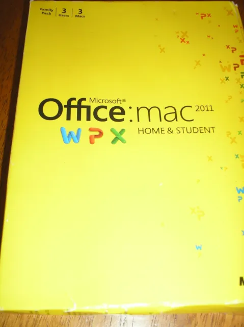 Microsoft Office for Mac Home and Student 2011 (3 Computer/s Family Pack)