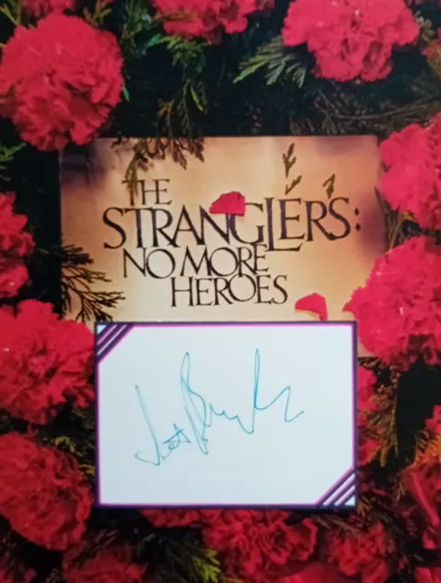 JET BLACK THE STRANGLERS  signed Card And a Letter  From STRANGLERS OFFICE 2007