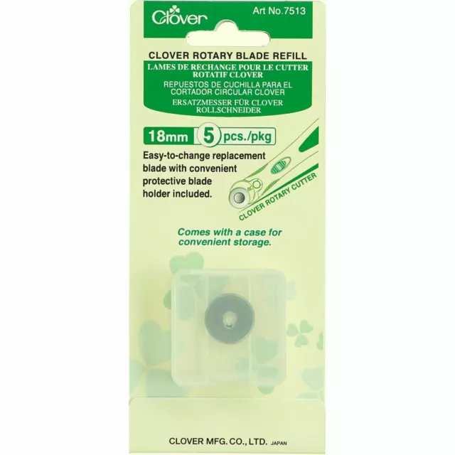 Clover 28mm Blades for Rotary Cutter 5 Pieces