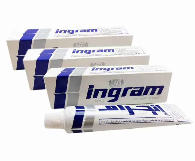 10 box Ingram Cool Lather Shave Cream 60gm Men Toiletries Smoothing Shaving Skin