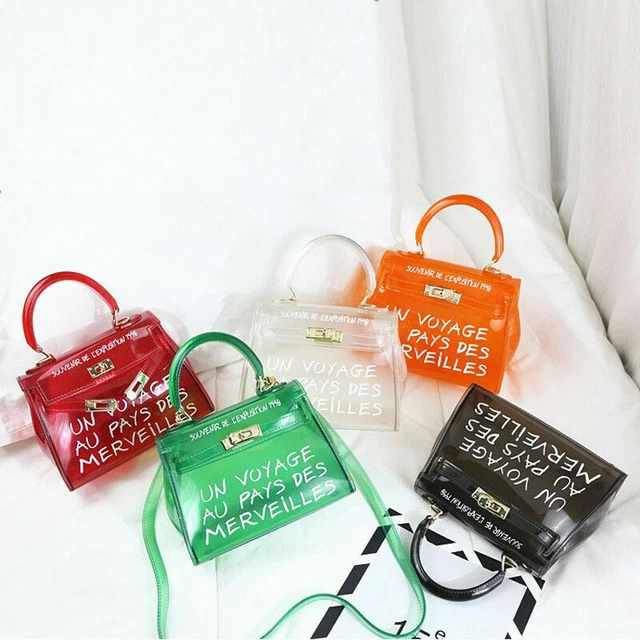 XMAS COLOURFUL VOYAGE Trendy Clear Un Au Pays Handbag Across Body Bag Tote 22.99 PicClick UK