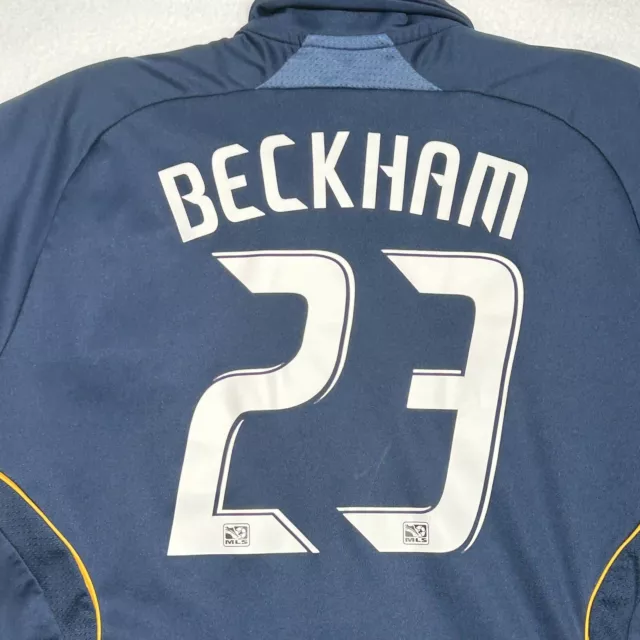LA Galaxy Herbalife MLS David Beckham 23 Soccer Futbol Adidas Jersey Childs M