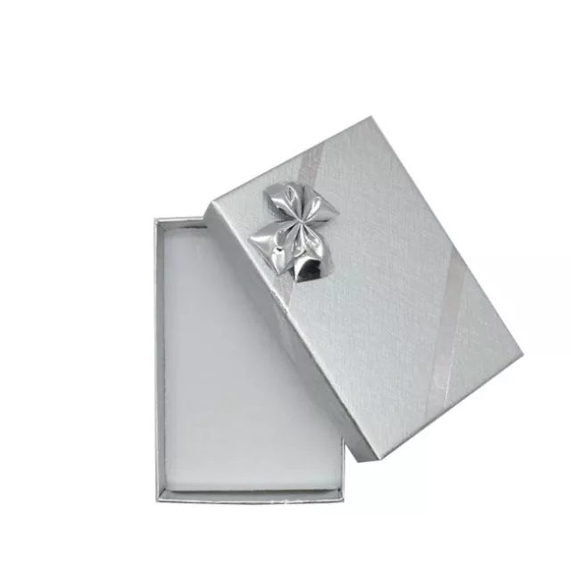 X48 Solid Premium Silver Set gift boxes, with bow 54X80X22MM. AU SELLER!! 2