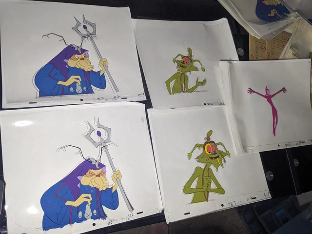 VINTAGE EWOKS animation cels BACKGROUND production art  Star Wars Animated I8