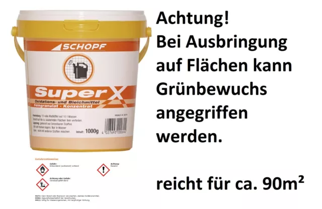 Schopf Super X Steinreiniger 1 kg UNEX Unkrautex ; wirkt wie Glyphosat Glyfos