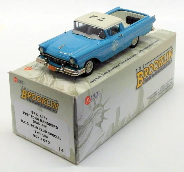 Brooklin Models 1/43 IPV25 - 1956 Ford Mainline R.C.M.P - Occasion White Metal