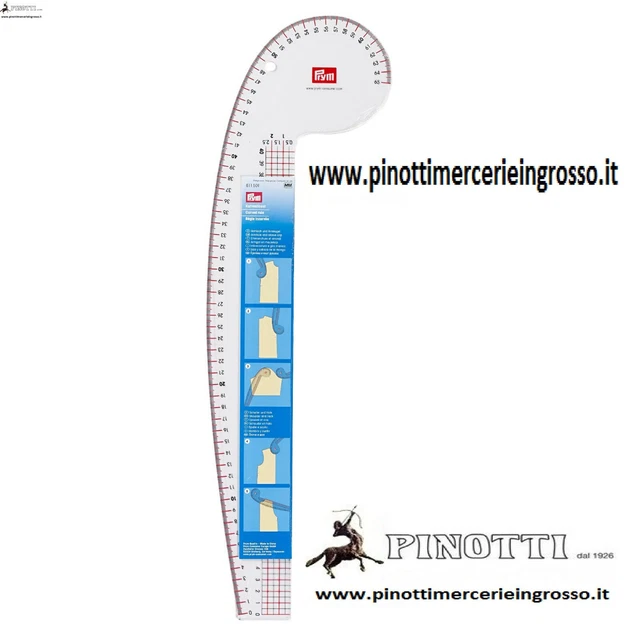Curvilineo Professionale Multifunzione Sartoriale Prym 611501 Squadra Curvilinee