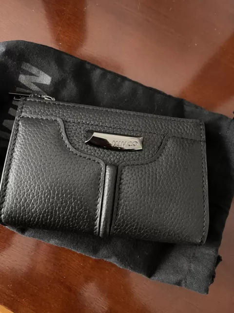 NEW MIMCO EVERLY Small Pouch Clutch Balsa Mocha Pebbled Leather