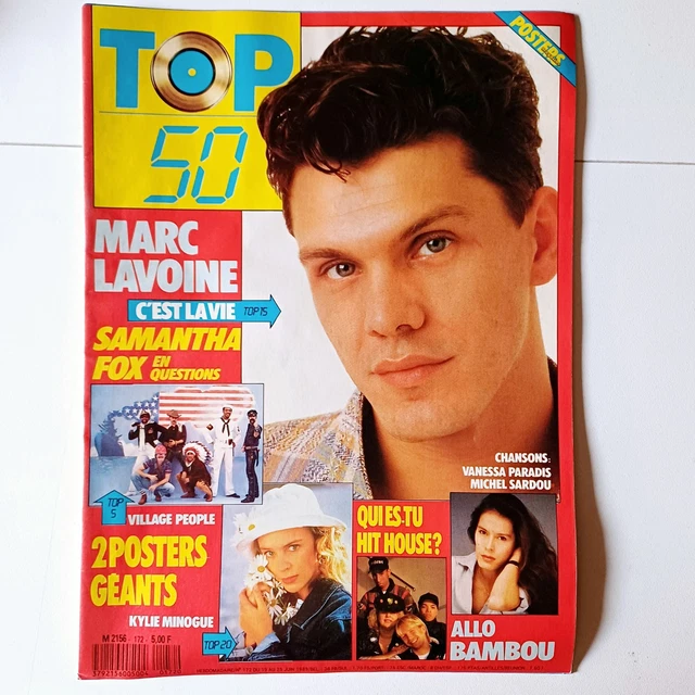 Magazine TOP 50 N°116 - Poster Sabrina, Kim Wilde, Renaud - Vintage