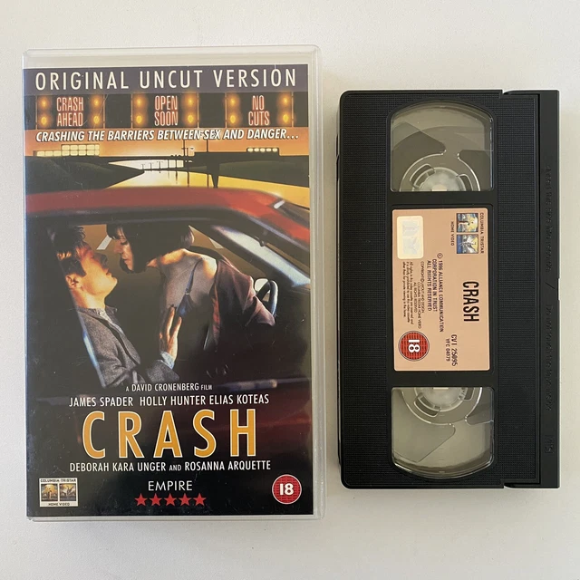 CRASH 1996 VHS Video Tape Big Box Original Uncut Version Movie David