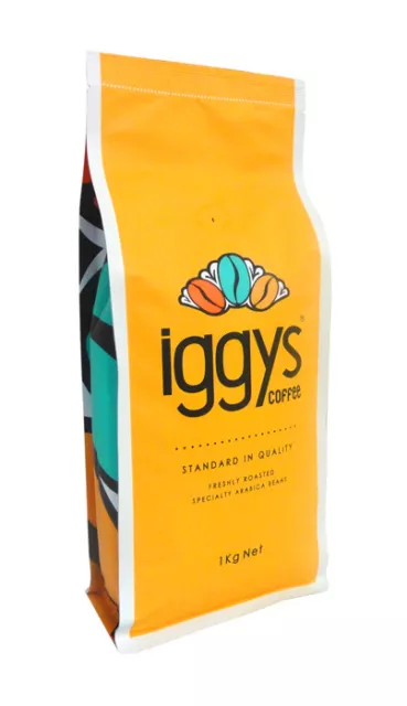 FRESHLY ROASTED PREMIUM COFFEE BEANS IGGYS COFFEE KAFE SELECT 1kg DELIVERED