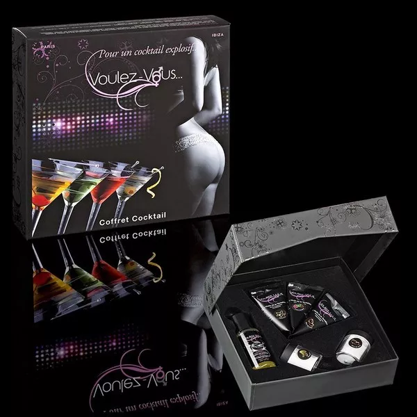 Coffret Cadeau Cocktail avec menottes Voulez Vous