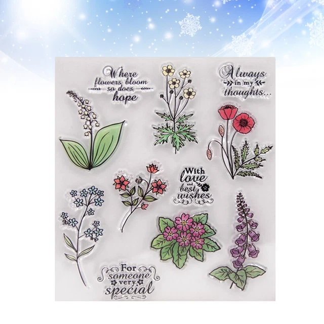 Sakuralala Stamps Photopolymer Stamps Sentiments Stamps Clear Rubber Stamps