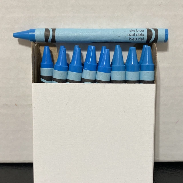 (16) CRAYOLA CRAYONS (sky blue) BULK 8.50 PicClick