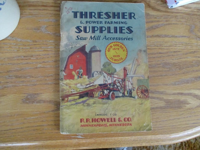 VERY RARE-Thresher&PowerFarming SuppliesSawMillAccessories CatalogT-29R.R.Howell