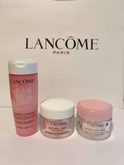 Lancom Day Gel Cream 15ml & Night Cream 15ml & Comforting toner 50ml