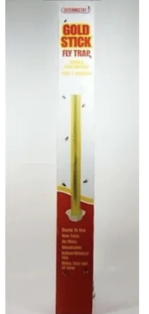 Catchmaster 24" Gold Stick Restaurant Fly Traps 24 Pk House Fly Fruit Fly Tra@St