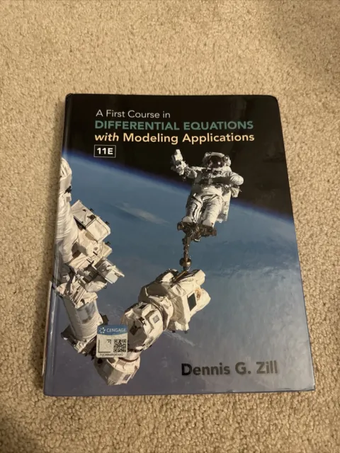 A First Course in Differential Equations Hardcover 11th, by Zill Dennis G. Good