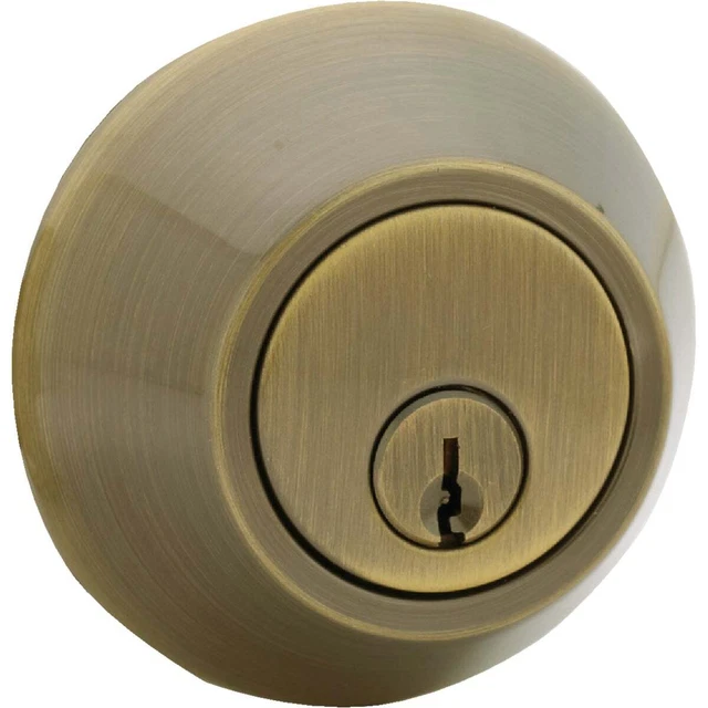 Steel Pro Antique Brass Double Cylinder Deadbolt DB982 Pack of 6 Steel Pro