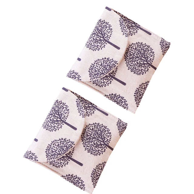 2 PCs Reisen Zeitraum Geldbörsen Tragetasche Für Stilleinlagen
