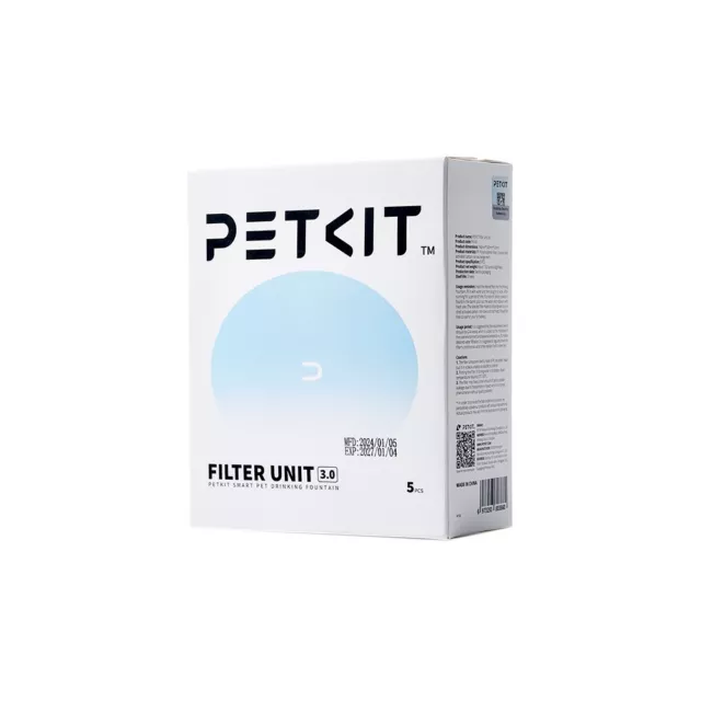 Petkit Replacement Filter 3.0 for Pet Water Drinking Fountain 2 2s 3 SOLO - 5PC