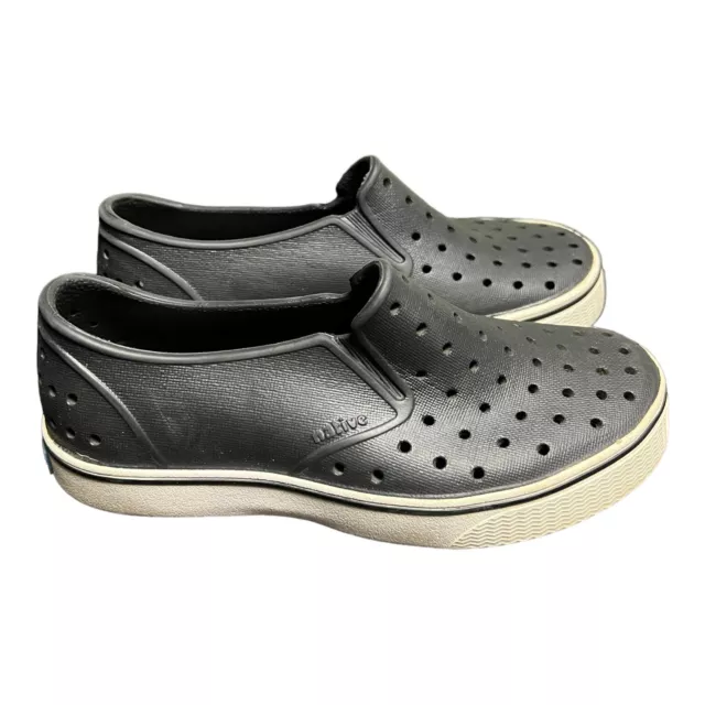 Native Kids Jefferson Water Slip-On Shoes Black Size C13