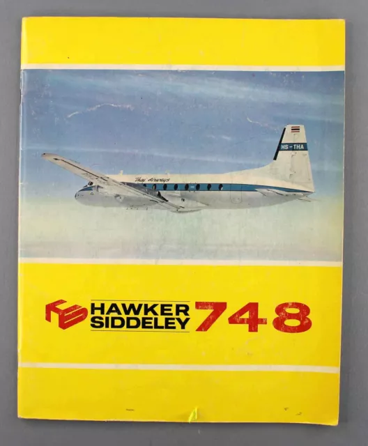 Hawker Siddeley Hs748 Manufactures Technical Sales Brochure 1965 Cutaway