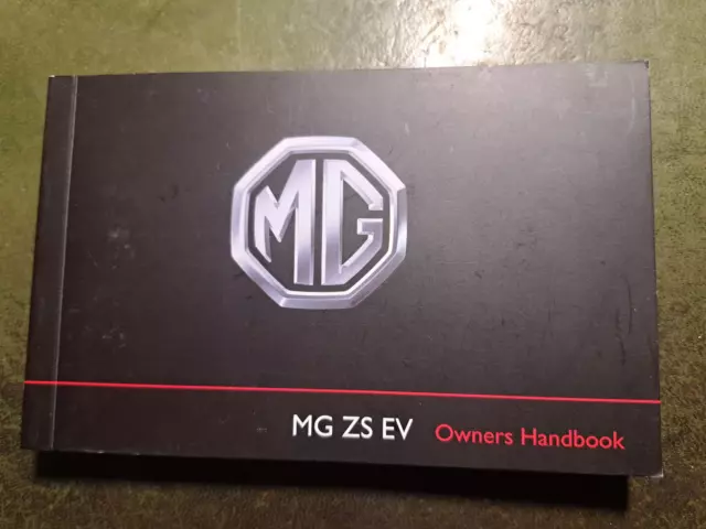 Genuine Mg Zs Ev Owners Manual / Handbook  2018 2022 / 317 Pages