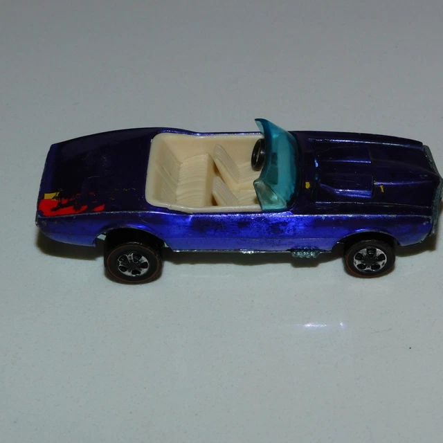 Vintage 1967 Hot Wheels Redline Purple Custom Firebird Convertible HW033