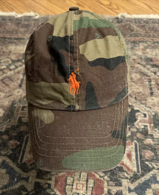 Polo Ralph Lauren Signature Pony Camouflage Cap Adjustable Hat