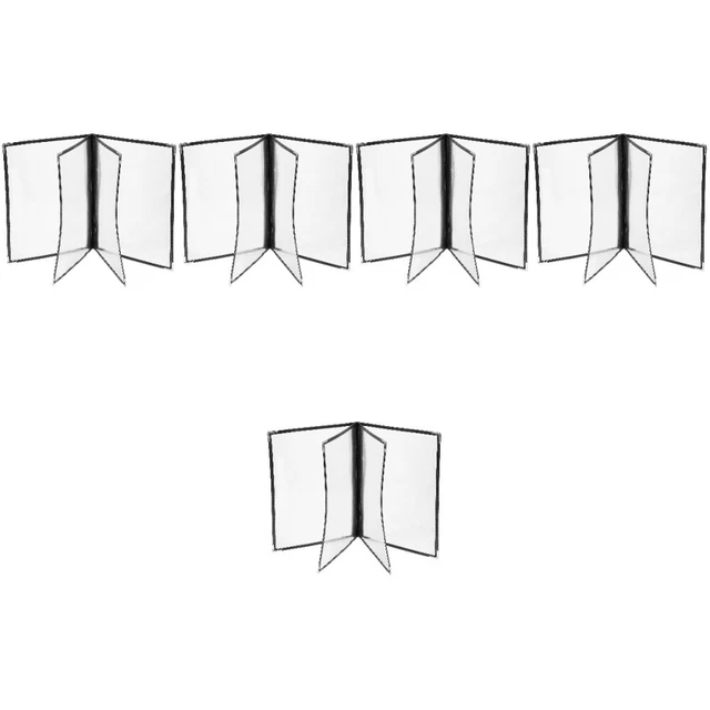 5 Pc Recipe Folder Pvc Restaurant Menu Book Covers Wine List