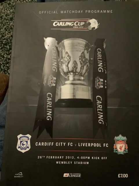 Cardiff City v Liverpool 2012 Carling League Cup Final Programme