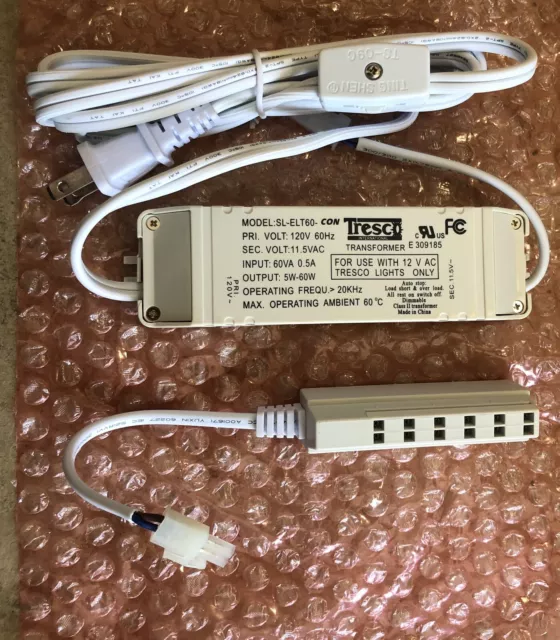 2 Tresco 12VDC 60W Plug-in LED Power Supply DC-SLELT60 Slim Constant Voltage New