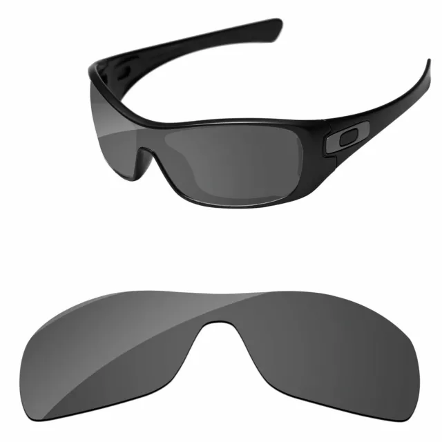 PapaViva Black Polarized Replacement Lenses For-Oakley Antix Sunglasses