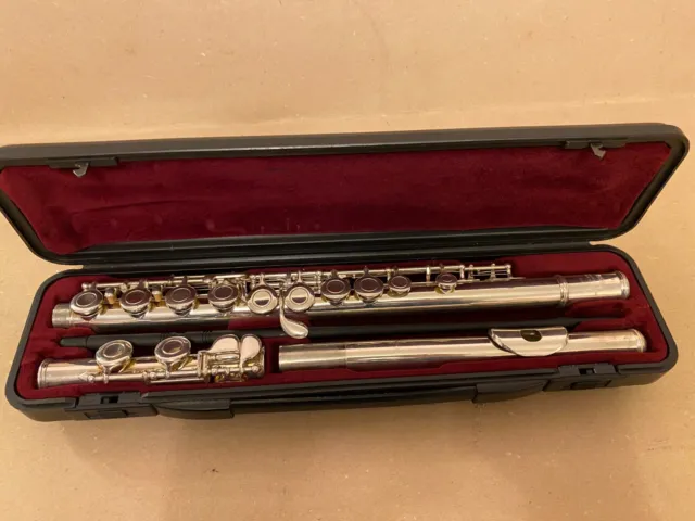 Yamaha 211 SII Silver Plated Flute, In Original Hard Case, Made In Japan