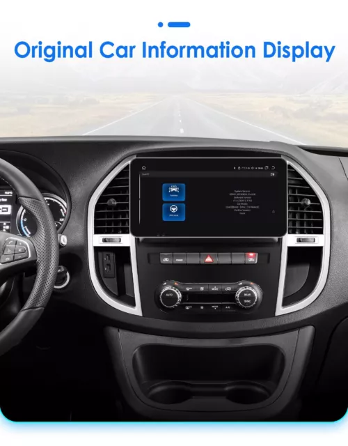 For Mercedes Benz Vito 3 Metri 2014-20 6+64GB Car Radio Carplay GPS FM 10.33inch