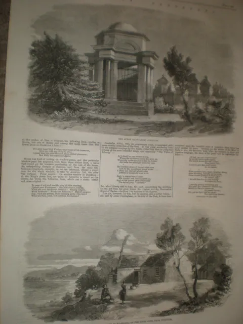 The Robert Burns Centenary celebrations at Dumfries 1859 prints ref AX