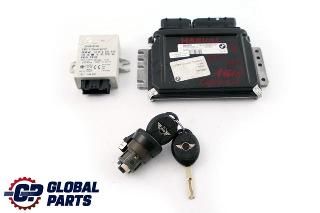 Mini R50 Ecu MINI COOPER R50 W10 116HP Engine ECU Kit DME 7542310 + EWS + 2 Keys ...
