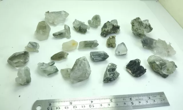 375grams chlorite & epidote included quartz crystals From Baluchistan, Pakistan.