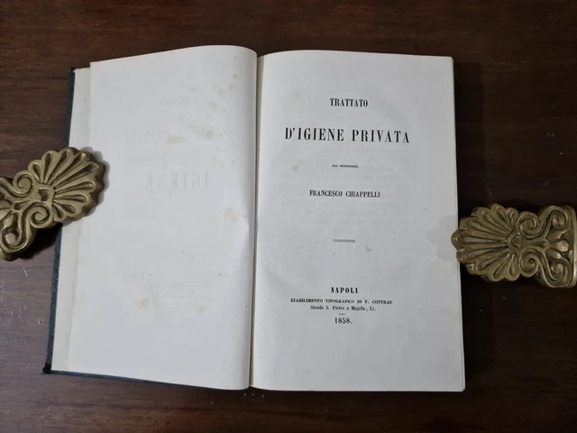 Trattato di D'igiene privata F. Chiapparelli 1858