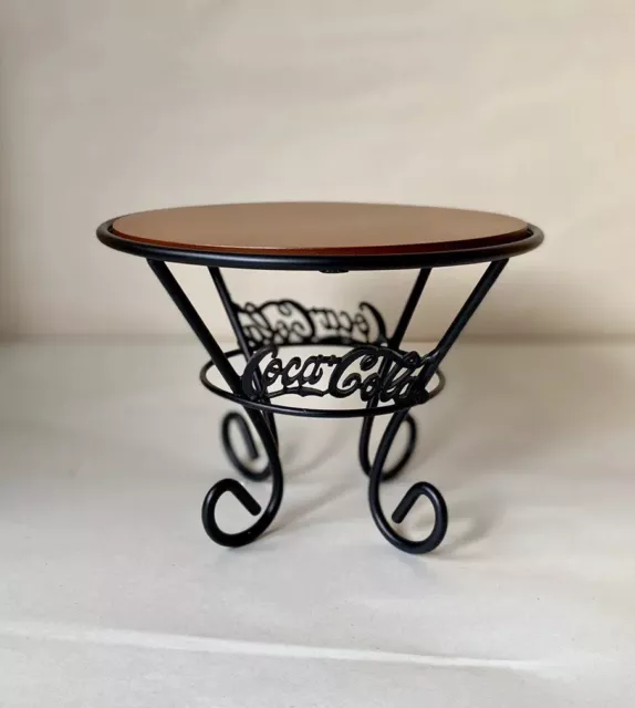 VTG Coca-Cola Retro Soda Fountain Table 1999 New In Box 5” H 7” W