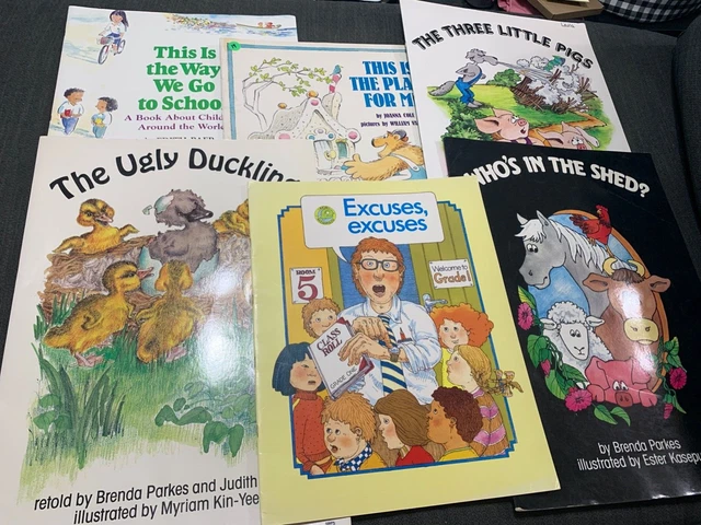 Lot 6 Teacher Big Books Easel Oversized Ugly Duckling Three Little Pigs + Lot 6 Teacher Big Books Easel Oversized Ugly Duckling Three Little Pigs +
