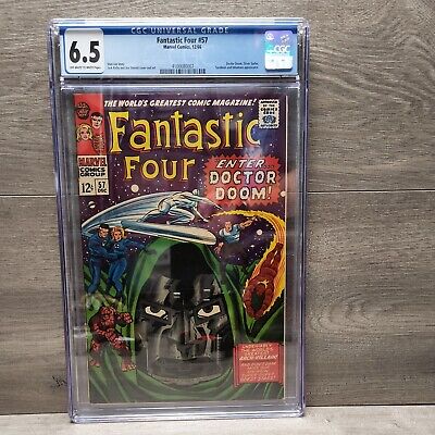 Fantastic Four 57 Cgc 6.5 Oww 💥 Key Doctor Doom Silver Surfer 