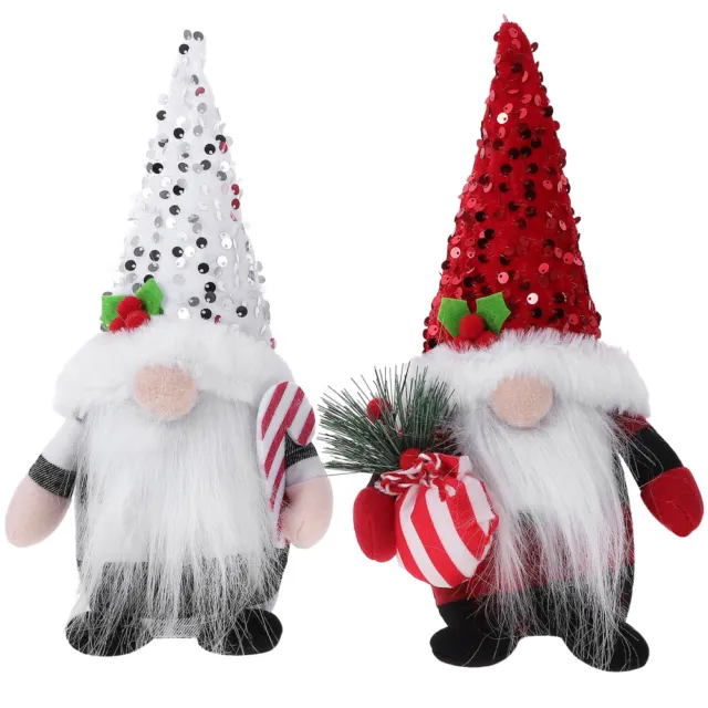 2 pz ornamento natalizio decorazione gnomo natalizio decorazione gnomo ornamento gnomo