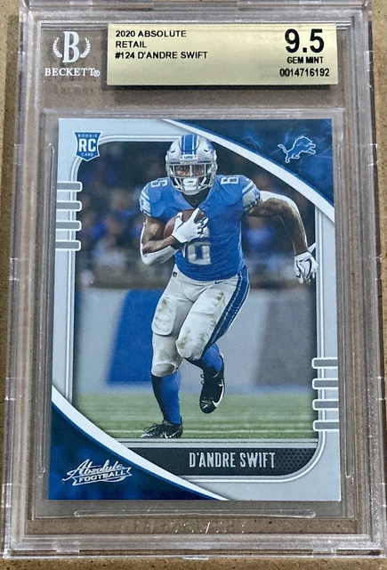 2020 Panini Absolute #124 D’Andre Swift Rookie BGS 9.5 GEM MINT RC