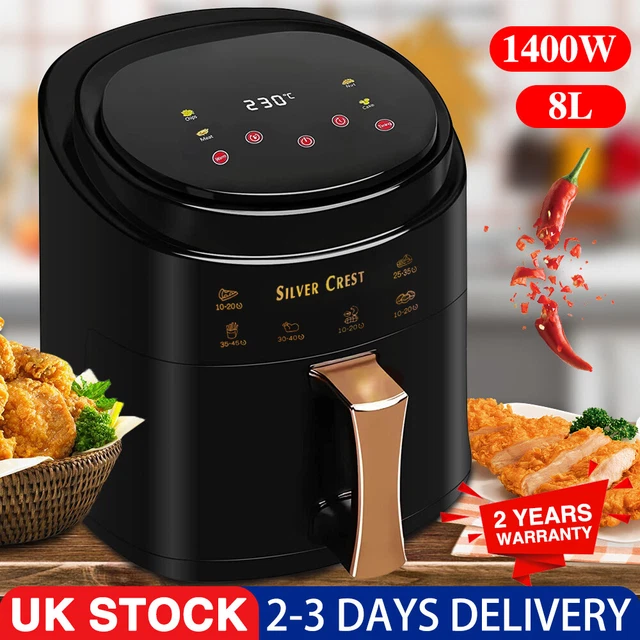 8L AIR Fryer Cooker Ovens Low Fat Healthy Oil free Frying Kitchen LCD