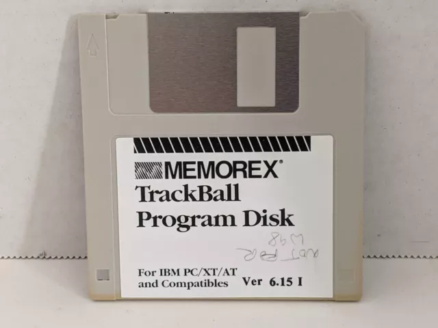Memorex Trackball Program Disk for IBM PC/XT/AT & Compatibles Ver. 6.15 Tested