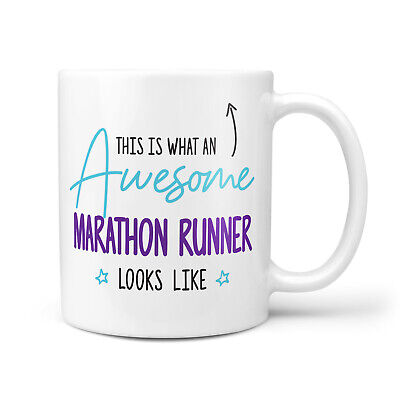 This Is What An Awesome MARATHON RUNNER Looks Like Running Gifts Gift Mug