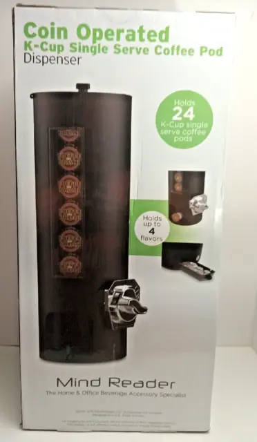 The Mind Reader COFFEE K-CUP VENDING SYSTEM  VENDING MACHINE ONLY COIN OPERATED