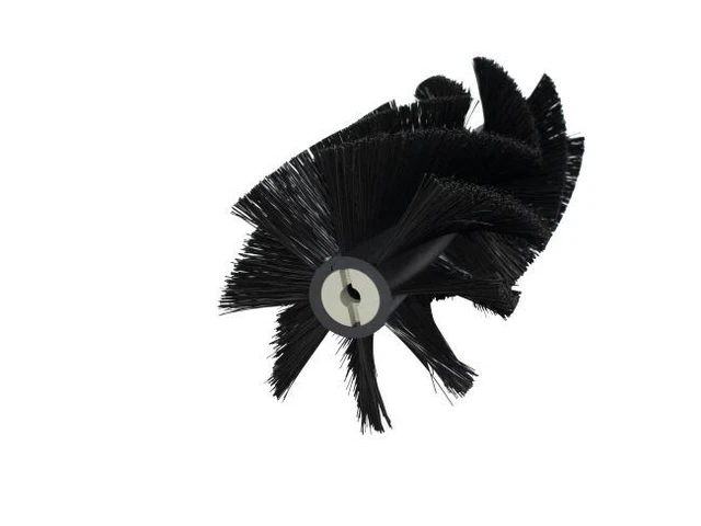 Balai Latéral Pour Autolaveuse Tennant S12 - Poils Poly Noir Lisse, Neuf Sous Emballage